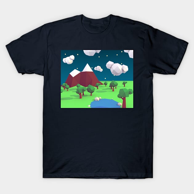 Evening sky T-Shirt by 1anioh